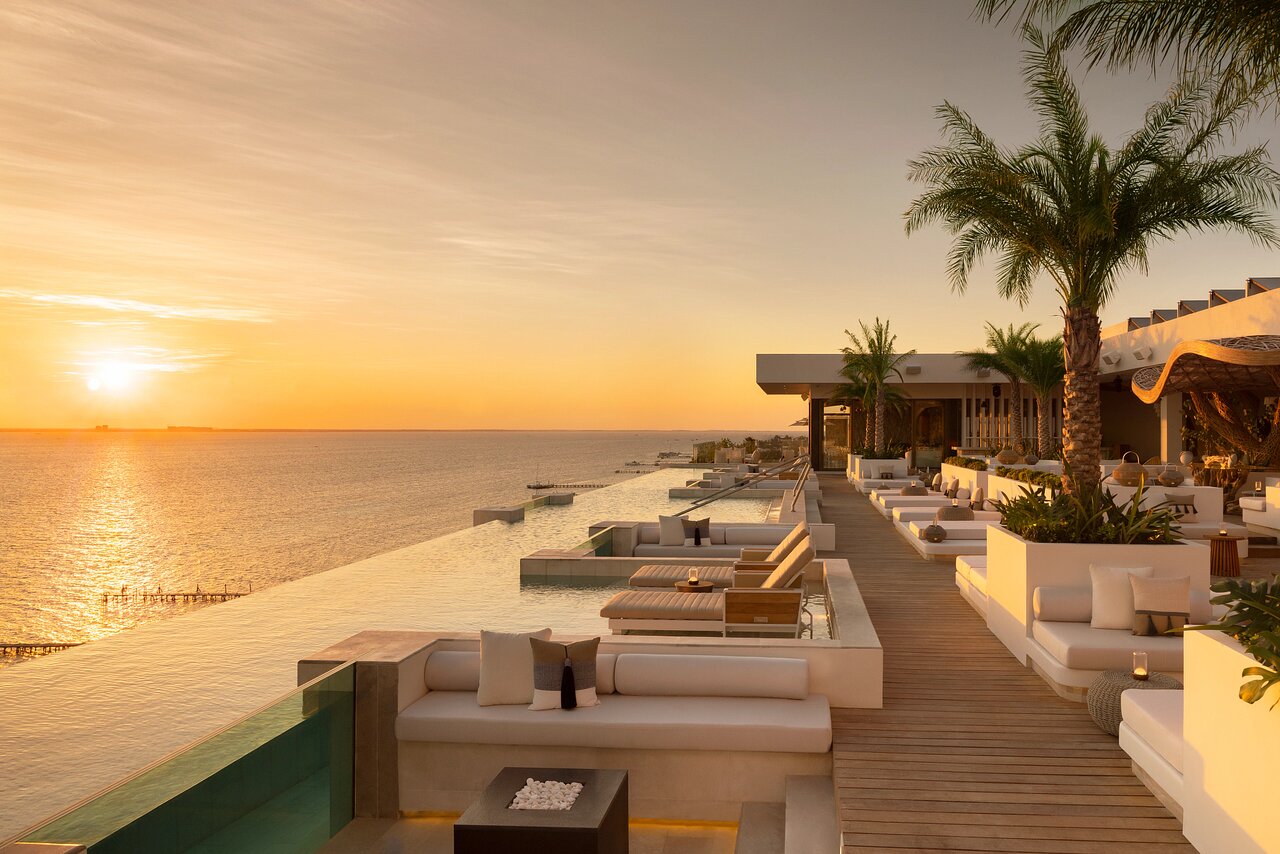 Rooftop Pool Sunset