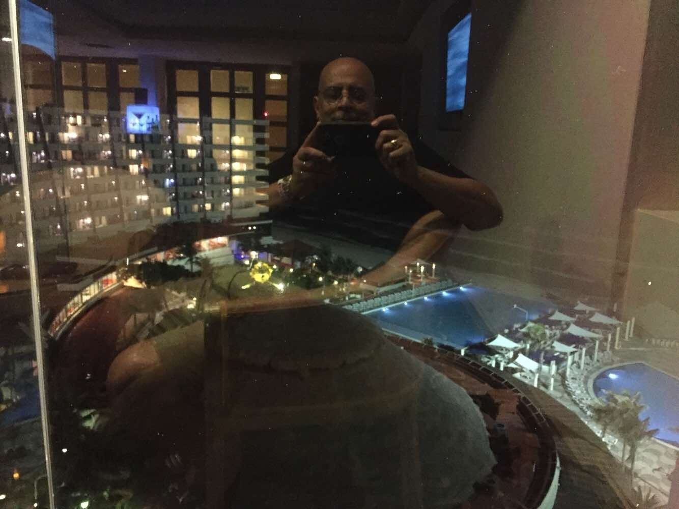 night time , View from the VIP lounge