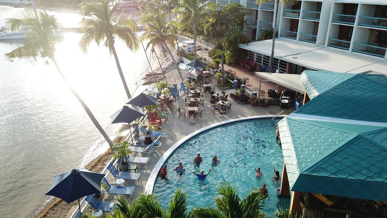 Life is good, especially at sunset when you're poolside with friends at Iggies' Oasis.