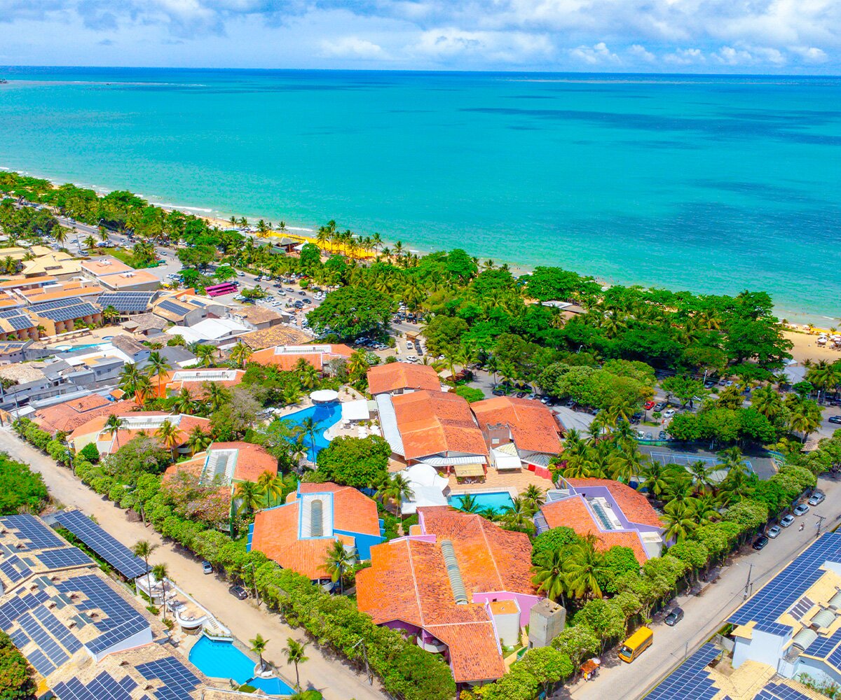 Foto aérea do Resort