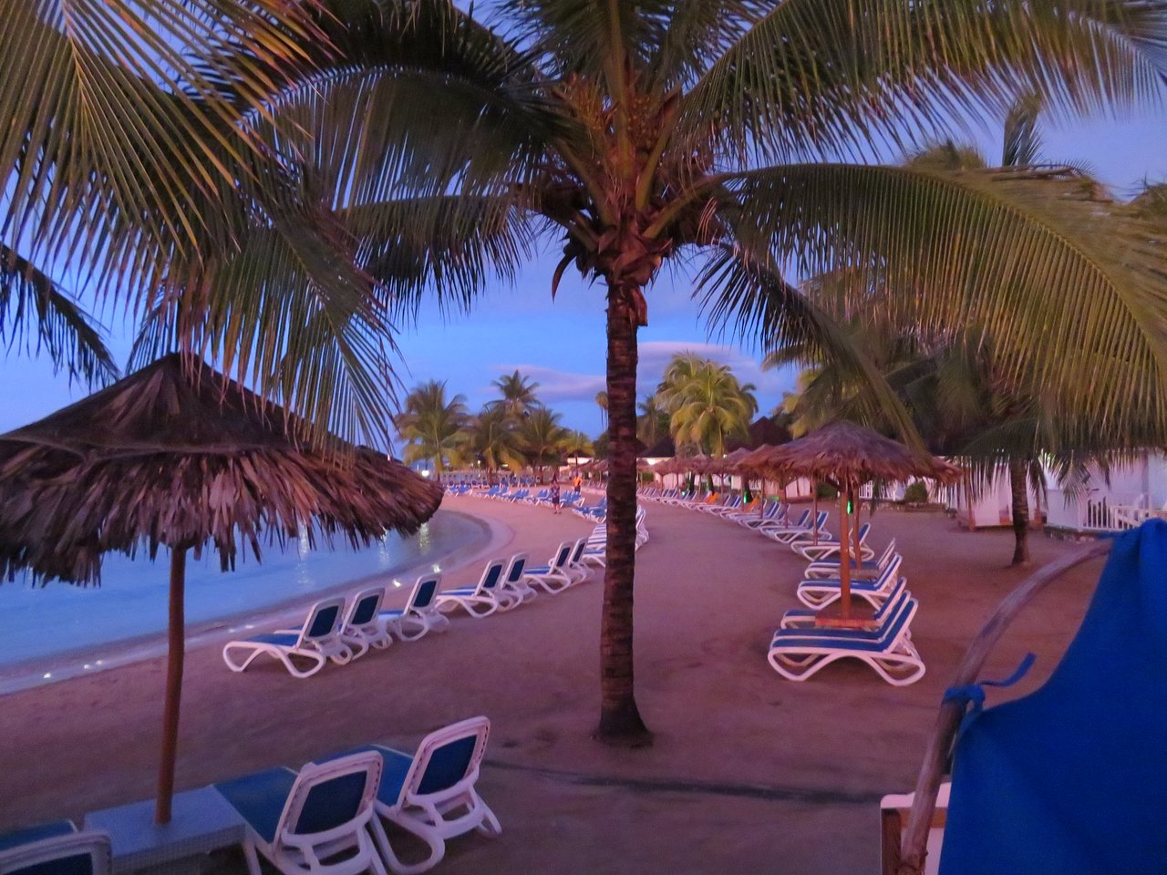 beach at dusk