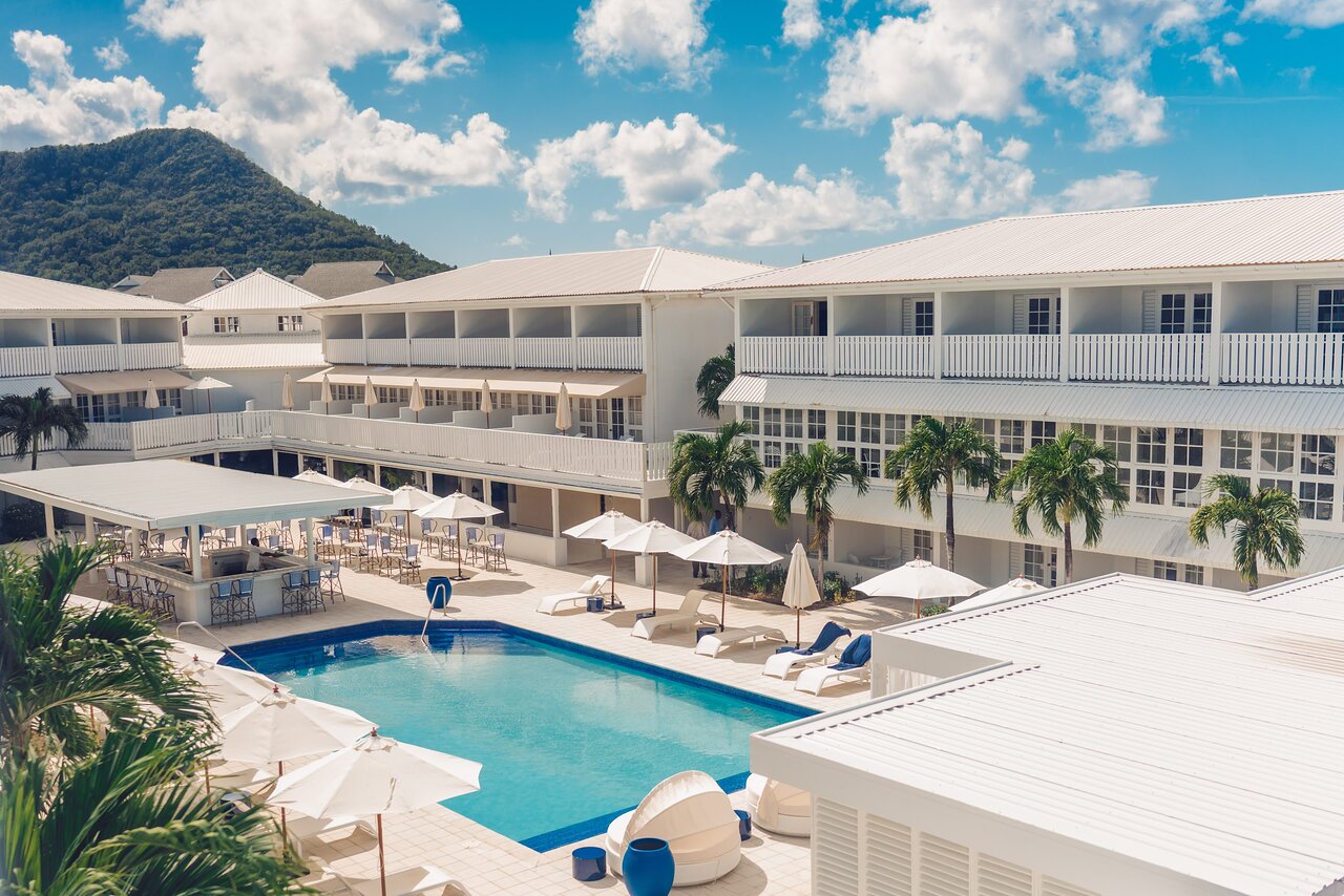 Aerial view of the resort