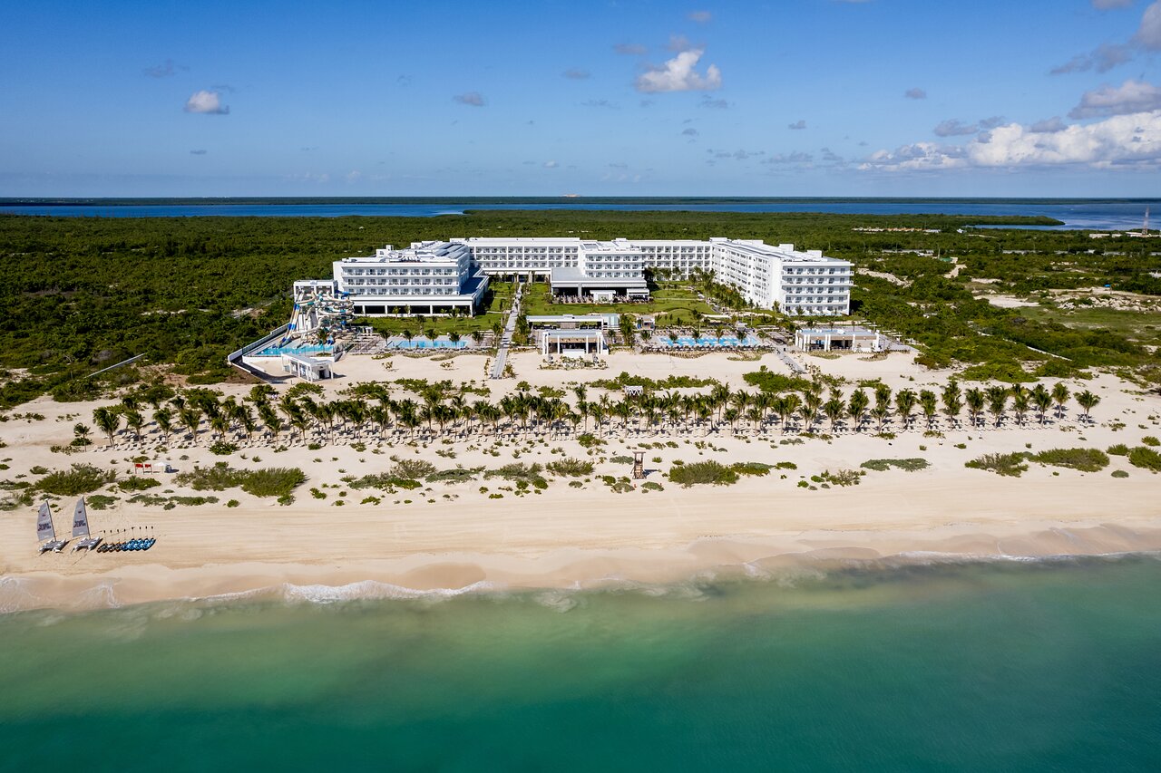 Beach front aerial view.