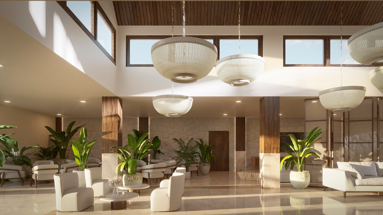 Lobby at Family Selection at Grand Palladium Kantenah Resort & Spa