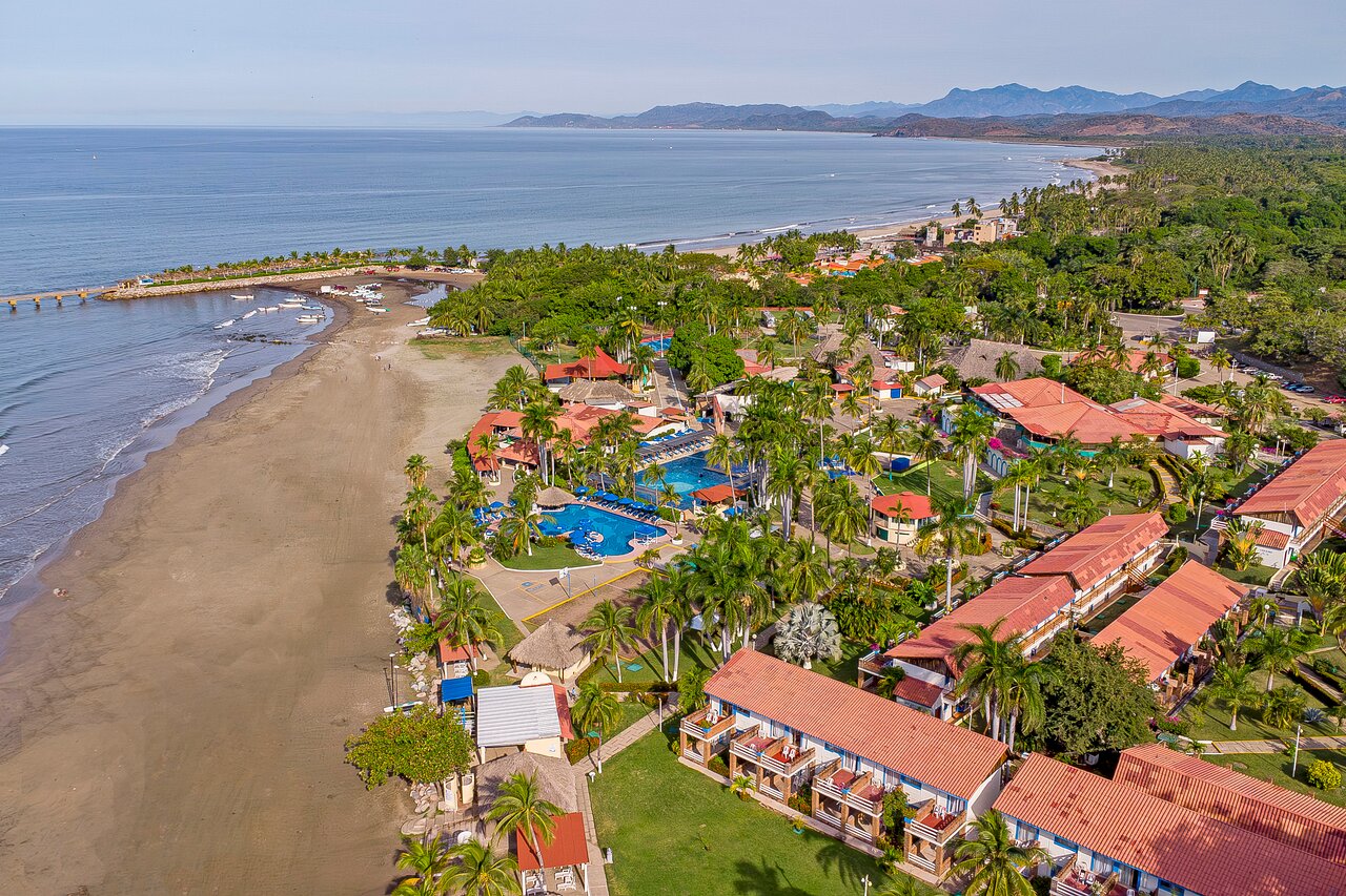 Hermosa postal de nuestra ubicación en Playa Linda Ixtapa