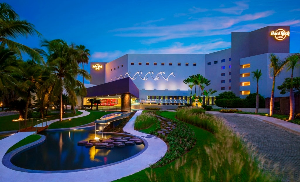 Entrance to Hard Rock Hotel Vallarta