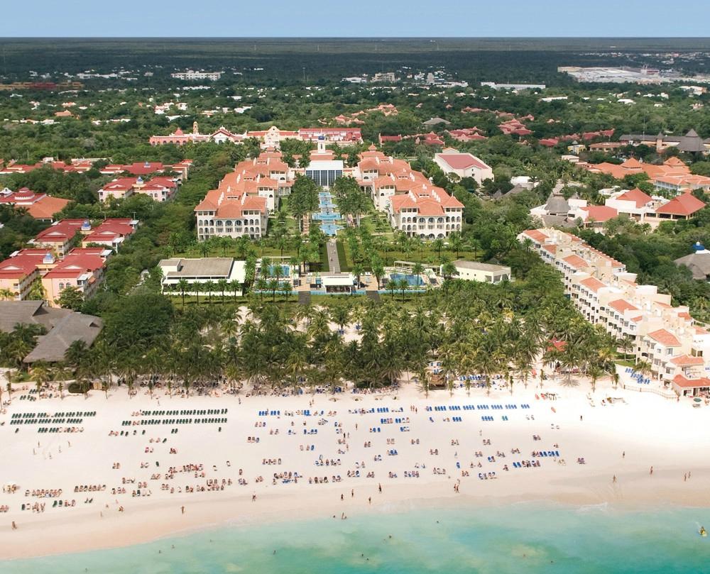 Aerial beach view