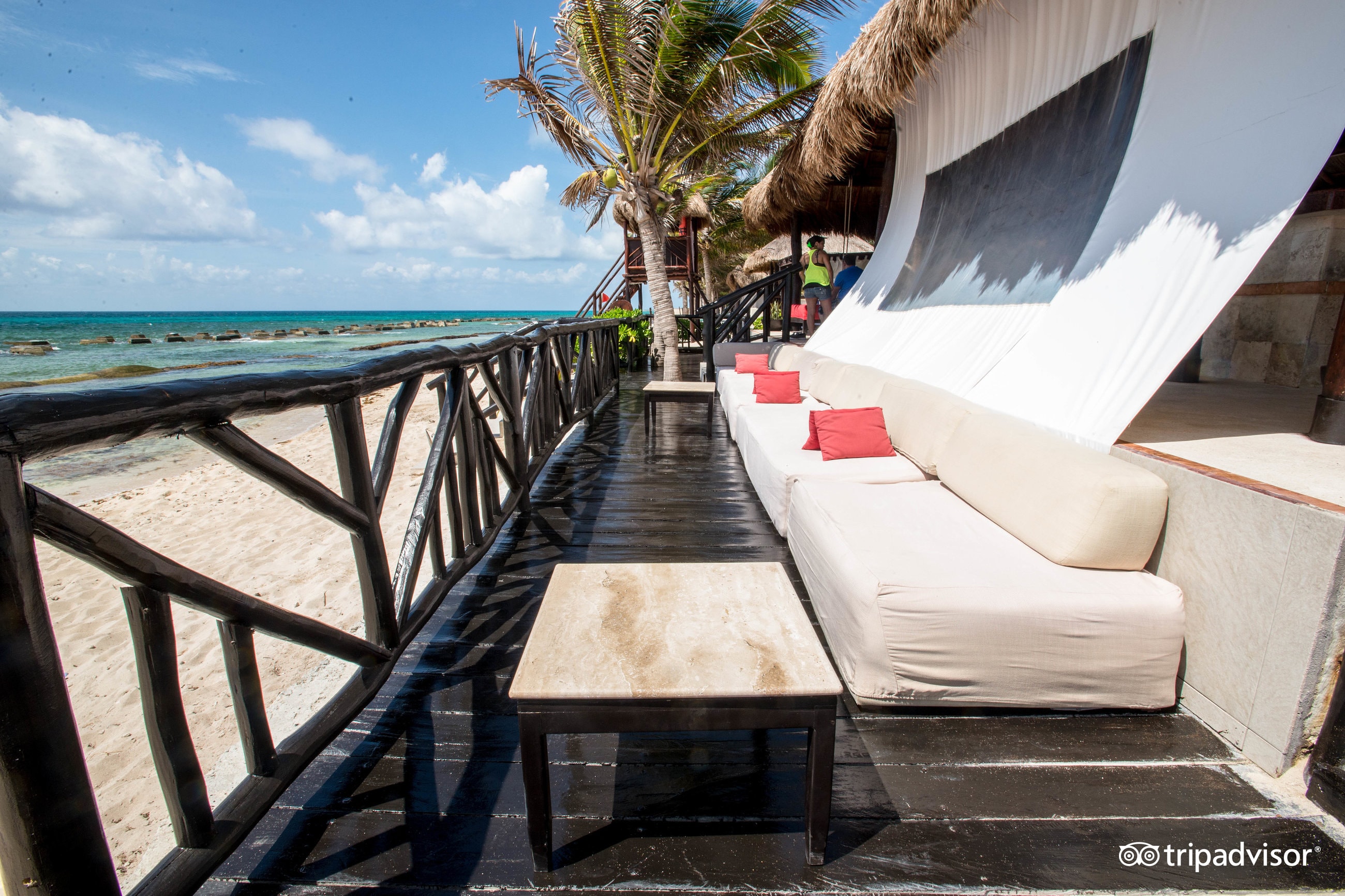 Casitas Beach Bar at the El Dorado Casitas Royale, by Karisma