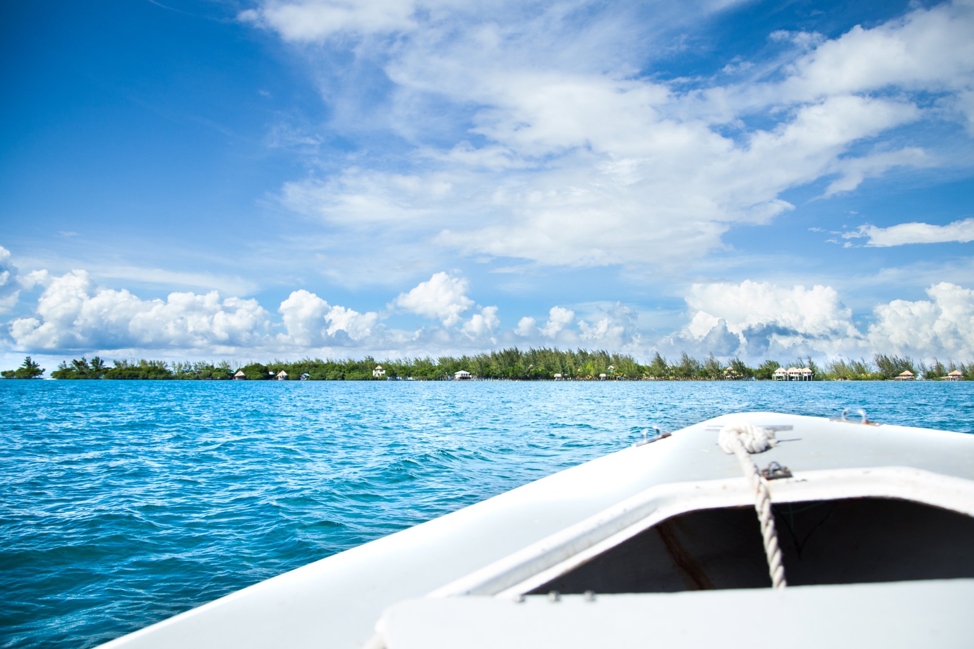 Arriving to the island