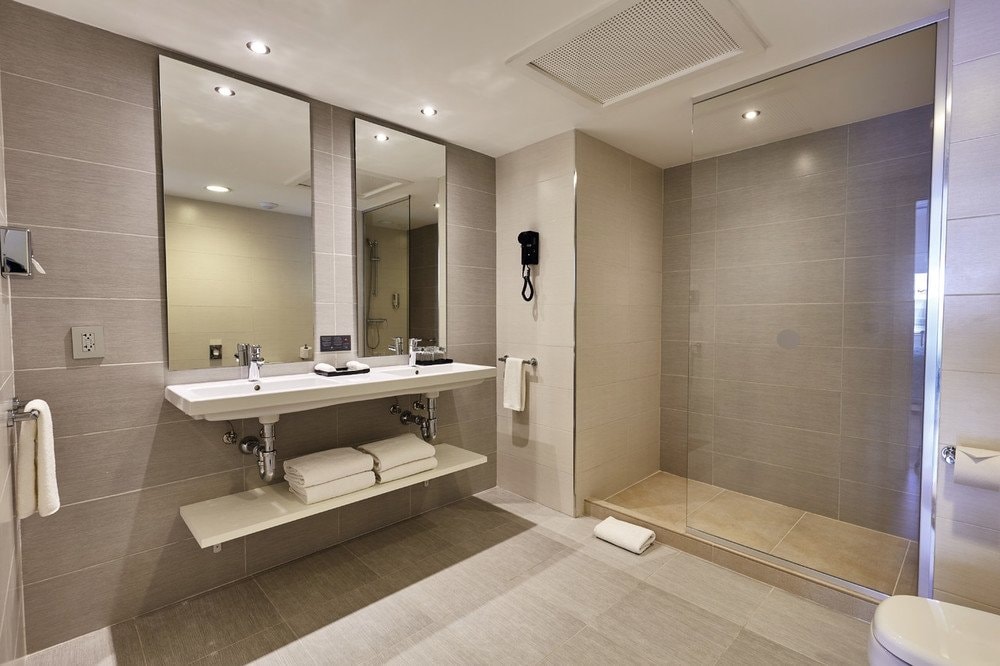 Family room bathroom
